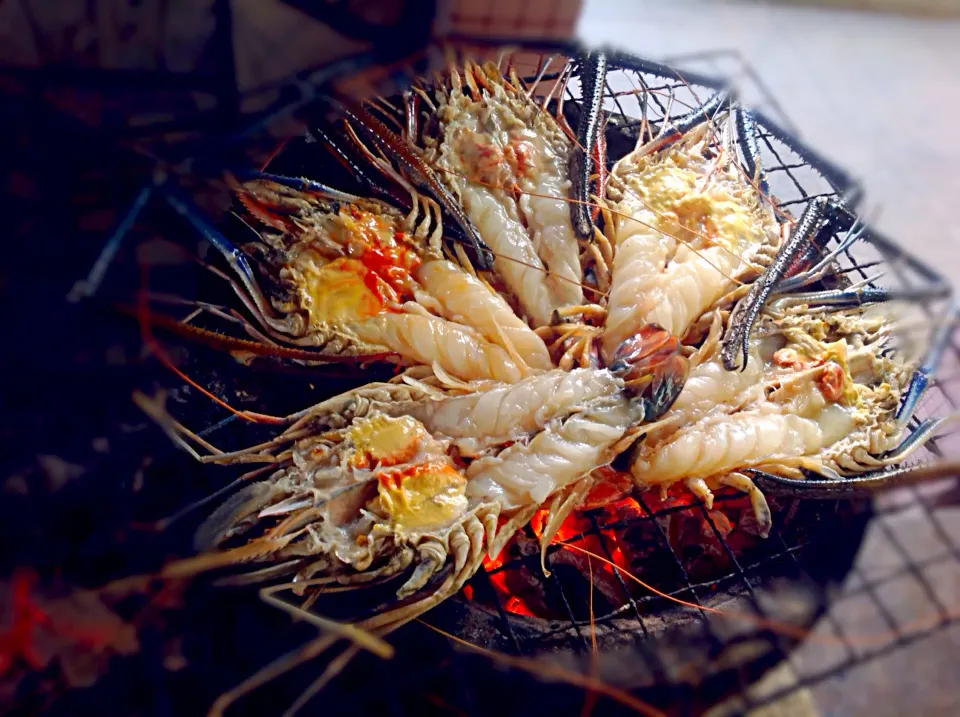 Charcoal Grilled River Prawns😊|🍃aeyafternoon🌾さん