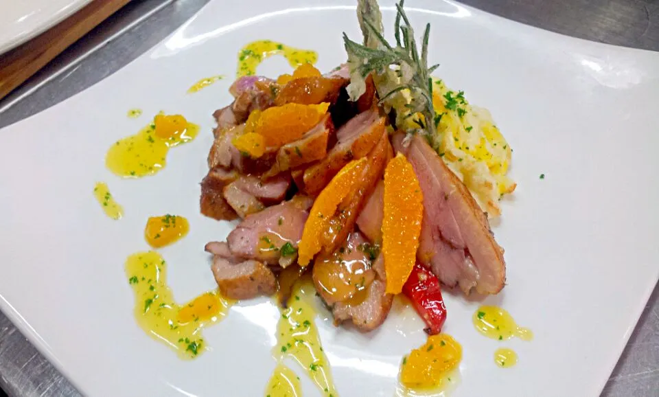 Steam the Duck breast with orange mango sauce|김종민さん