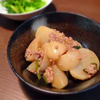 かぶの挽肉トロトロあんかけ|なおさん