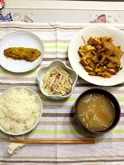 きのこと厚揚げのコチュ味噌風味ご飯☆vegan|みよこさん