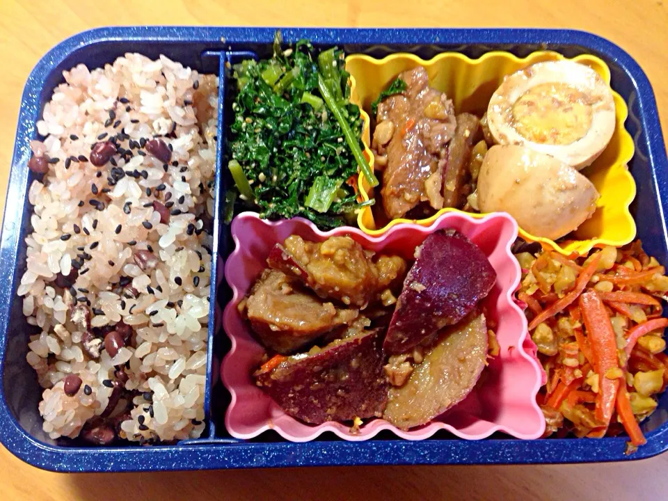 お赤飯と残りおかず弁当😊|Junko  Tanakaさん