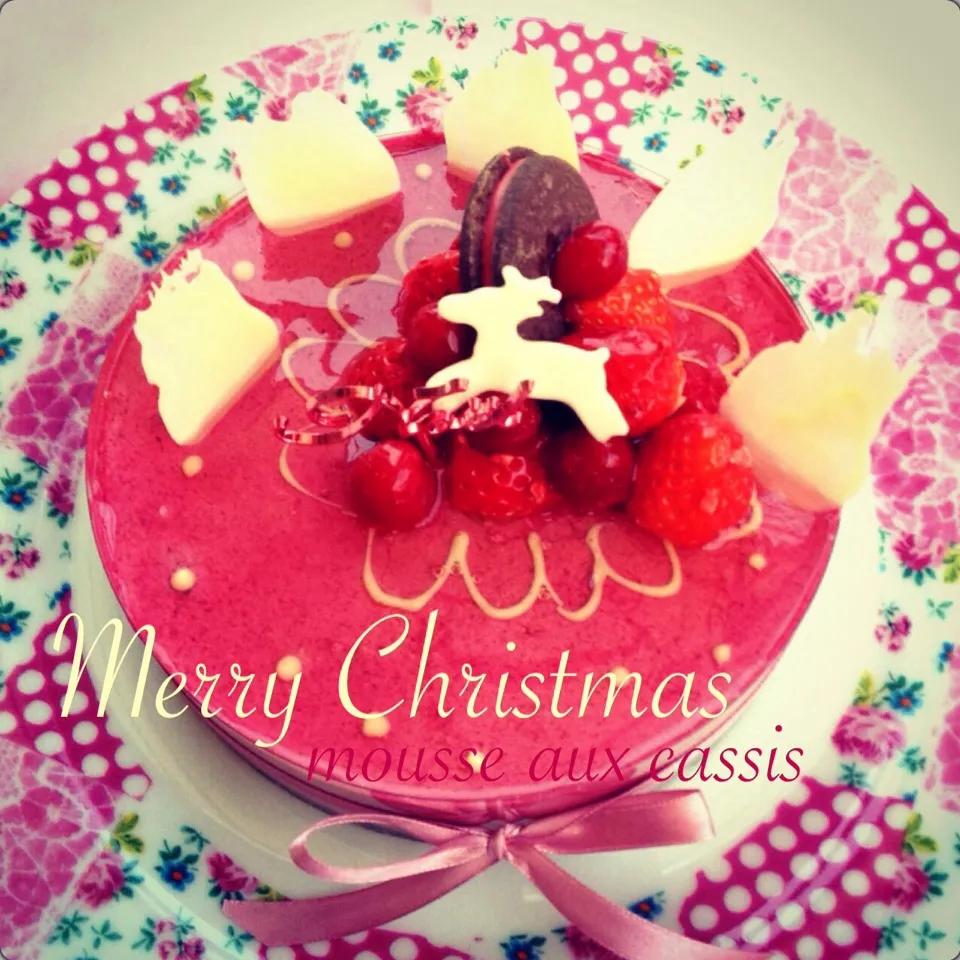 カシスのムース♡Xmasデコ♬|akiko♡さん