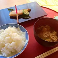 鰆の幽庵味噌焼き＆ご飯とみそ汁|ミキンコさん