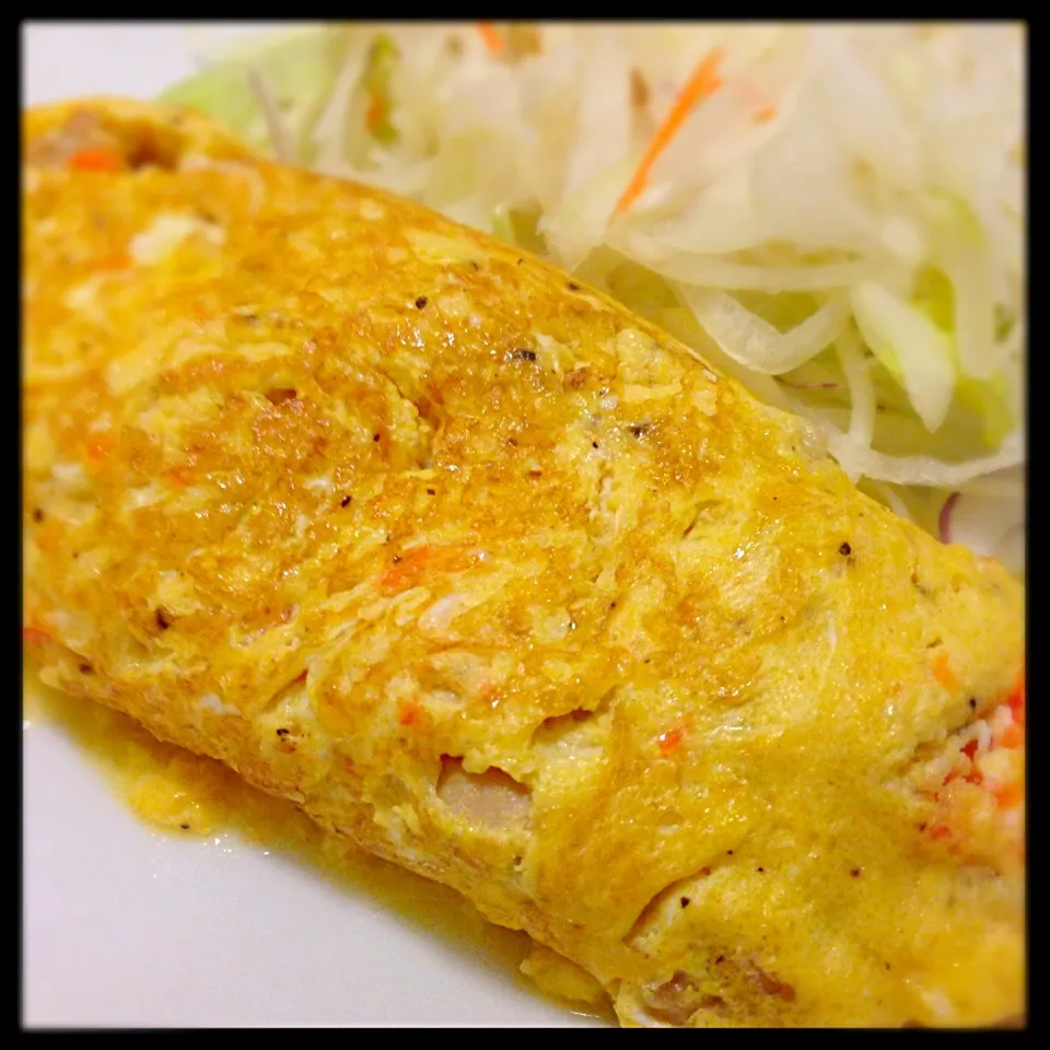 野菜たっぷりオムレツ！|ちぇさん