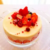 🎂柚子のレアチーズケーキ