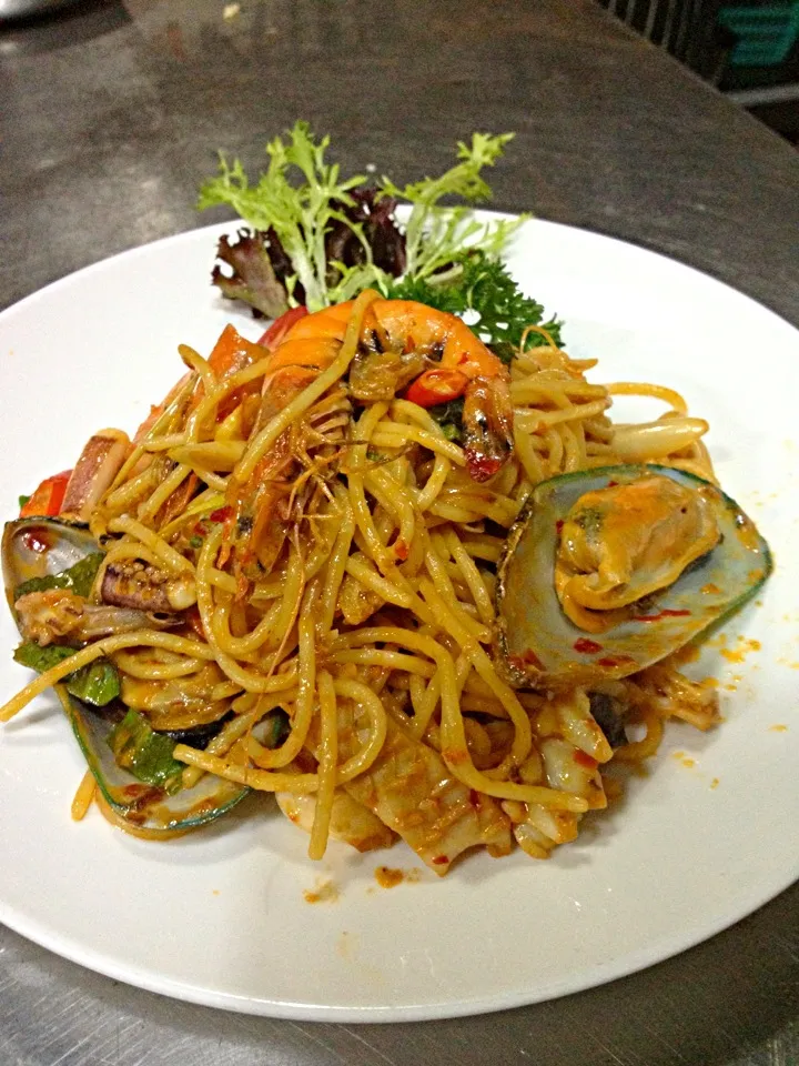 Seafood Tomyum Spaghetti|Queenさん