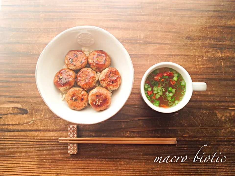 ♪マクロビ♪蓮根とおからのつくね風丼|junoさん