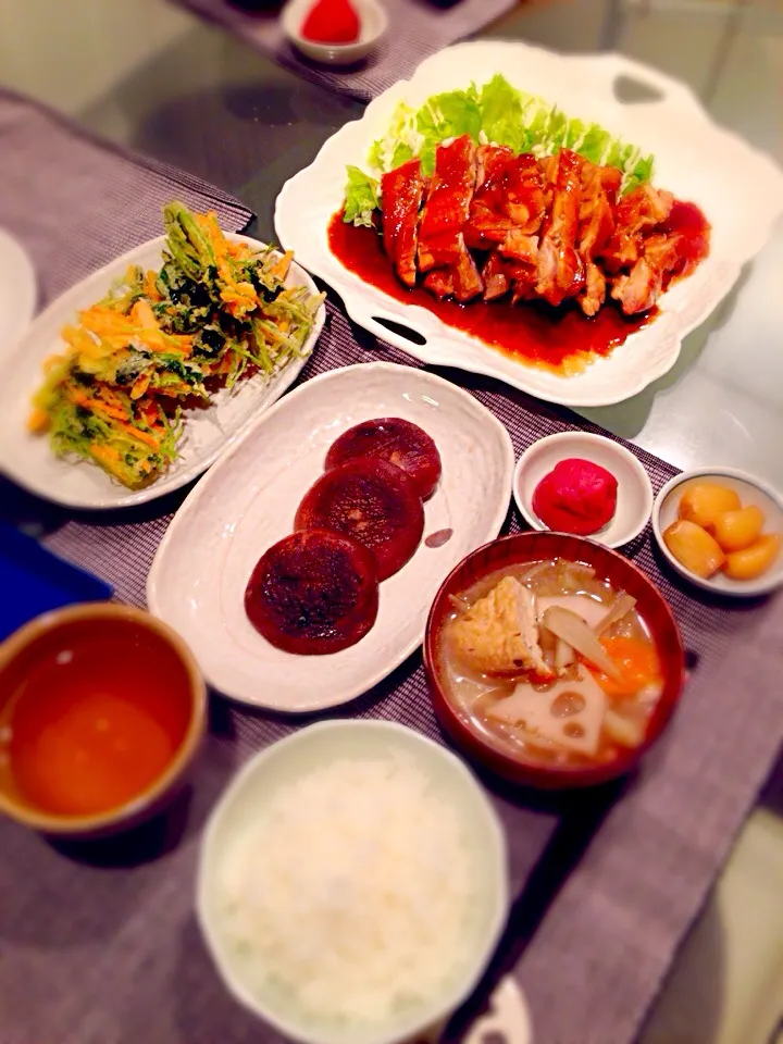 みきやん☺︎さんの料理 照焼きチキンで晩ごはん😊|ふぅさん