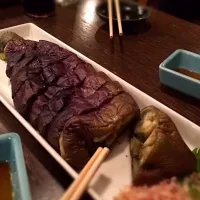 Snapdishの料理写真:全長25cmの長茄子焼き！|j_o_jさん