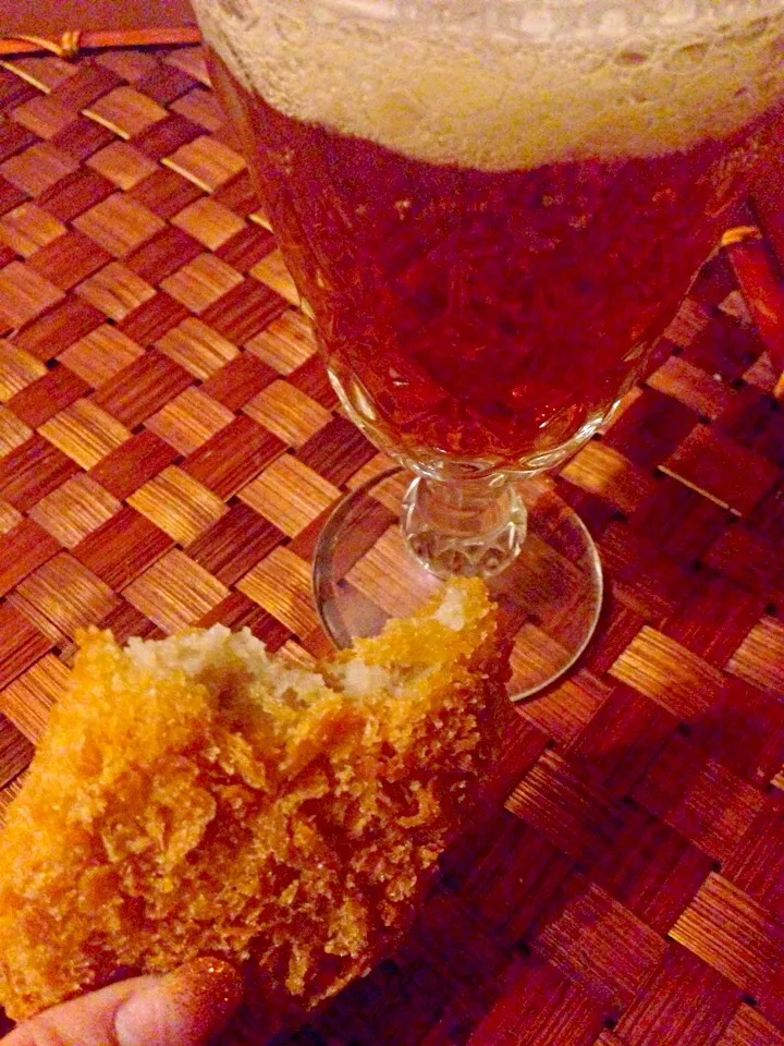 croquette w/beer🍻ｺﾛｯｹにはﾋﾞｰﾙ|🌈Ami🍻さん