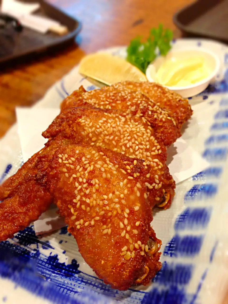 Tebasaki wings@Bishamon Zero, Ramen Champion|coxiella24さん