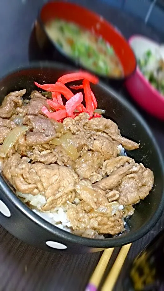 お手軽牛丼|こっぺぱんさん