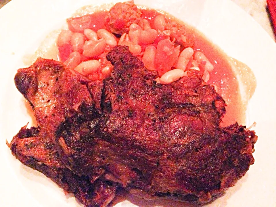 Duck leg confit with haricot beans|sgさん