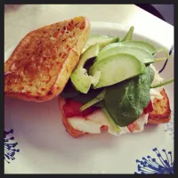 Snapdishの料理写真:California club on chipotle ciabatta bun.|Jill Goodnoughさん