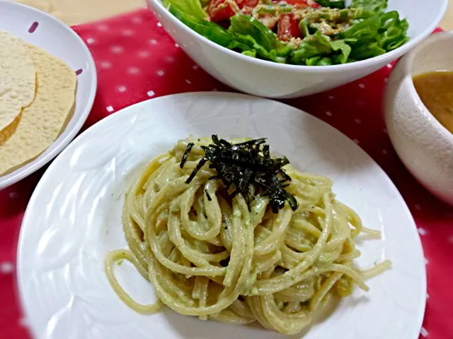 夕飯はアボカドパスタ(*^^*)|りえっぴさん