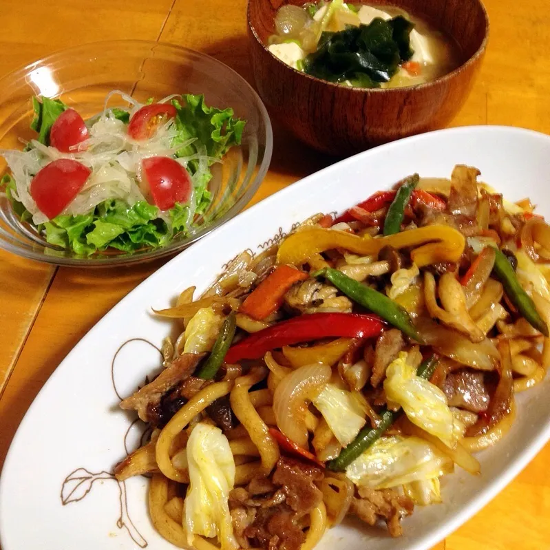 焼きうどん|カウンター嬢さん