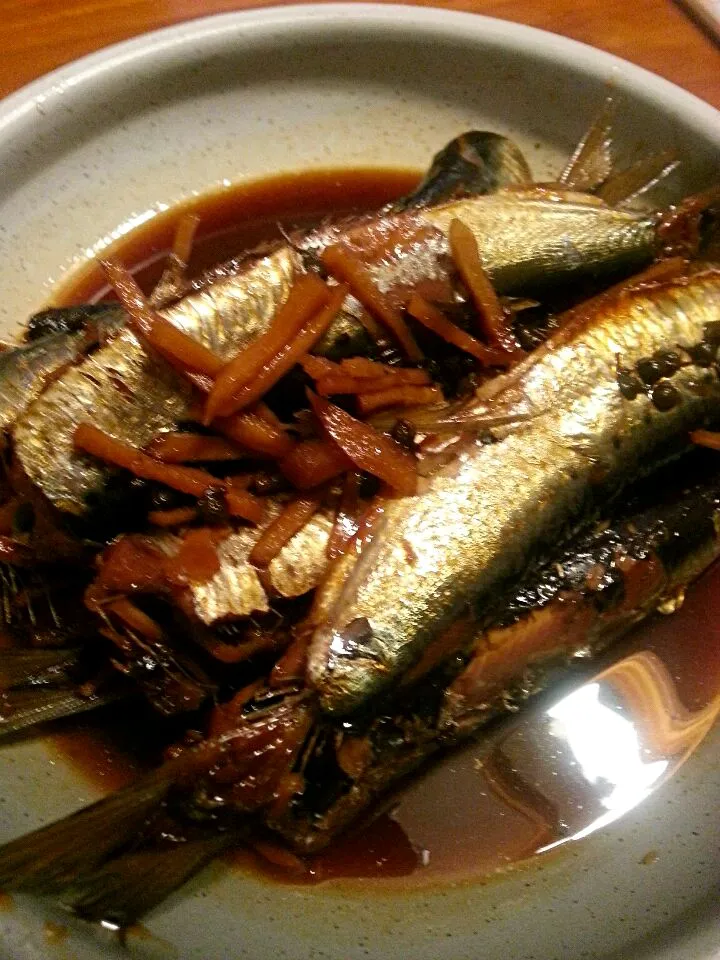 鰯生姜山椒煮|てつさん