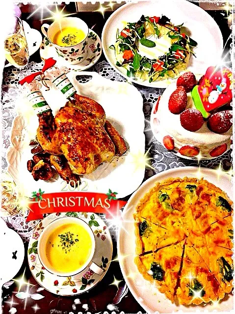 Snapdishの料理写真:クリスマスディナー|ぷっちょさん