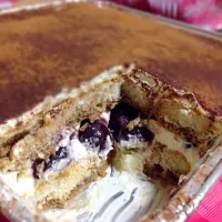 Brandied cherries tiramisu