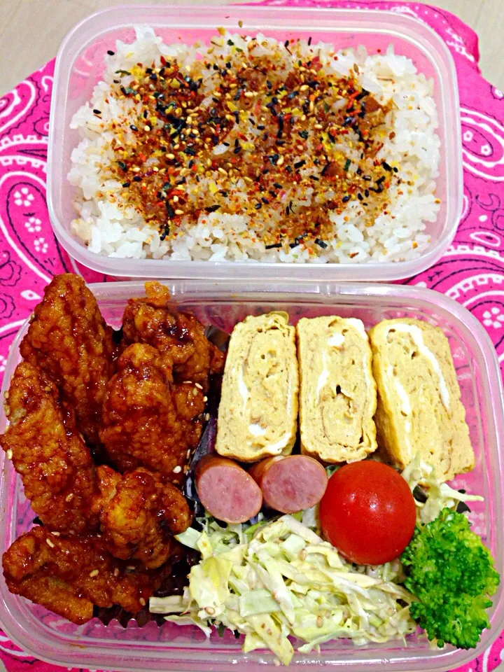 Snapdishの料理写真:旦那はん弁当♡|みっつさん