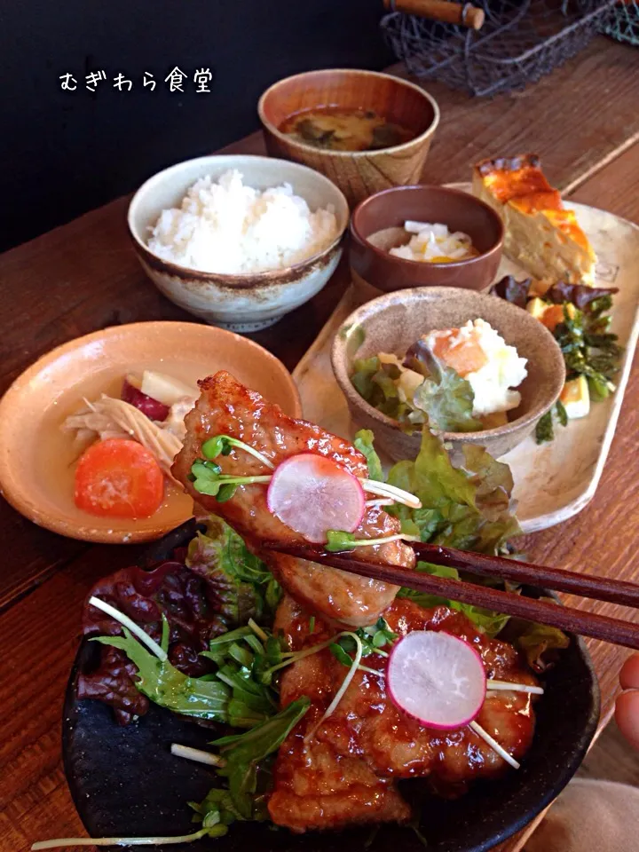 豚肉の梅酢餡|むぎわら食堂さん