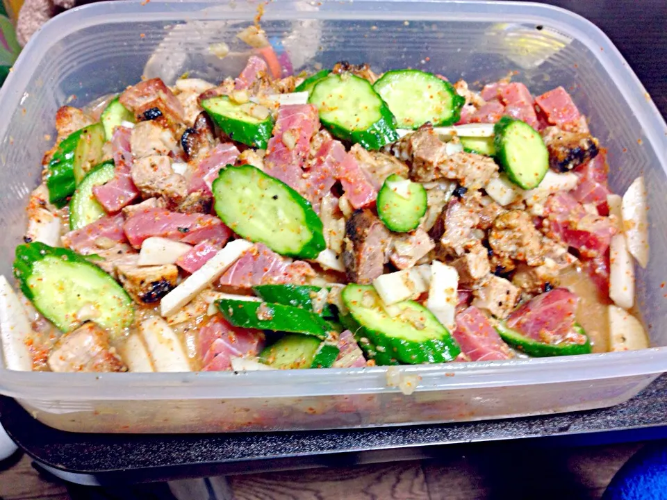 Maguro and grilled pork kinilaw|Priscilla Quiao Huisoさん