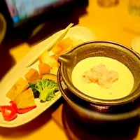 Snapdishの料理写真:蟹入りチーズフォンデュ|HANAさん