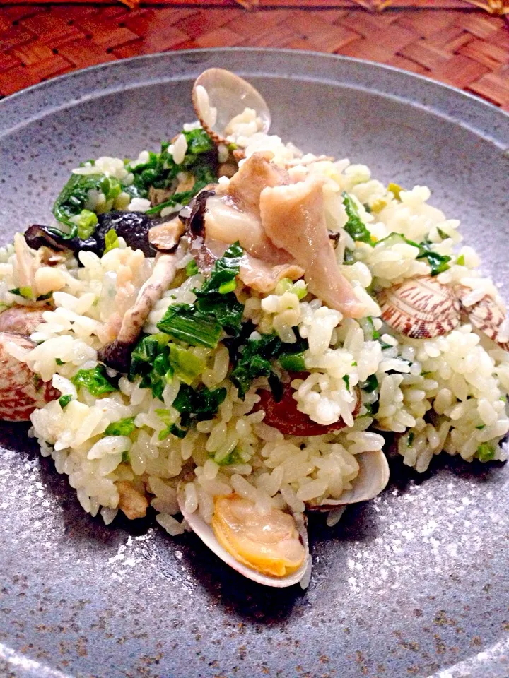 Arroz con almejas🐚ｱﾛｽ･ｺﾝ･ｱﾙﾒﾊｽ<Clam rice>🐚ｽﾍﾟｲﾝ風のあさりご飯|🌈Ami🍻さん