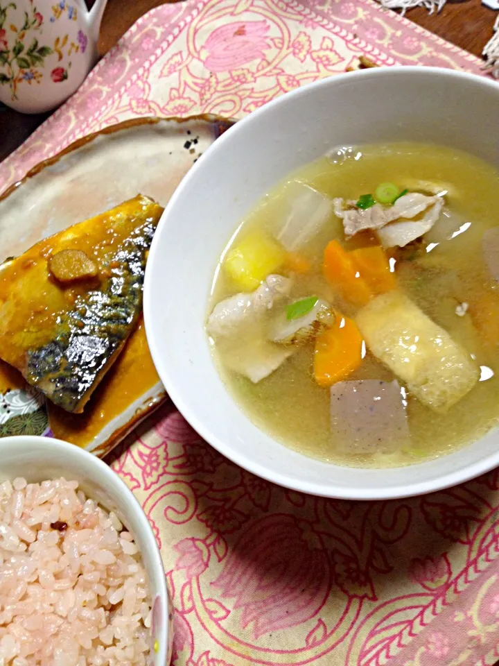 鯖の味噌煮 豚汁|掛谷節子さん