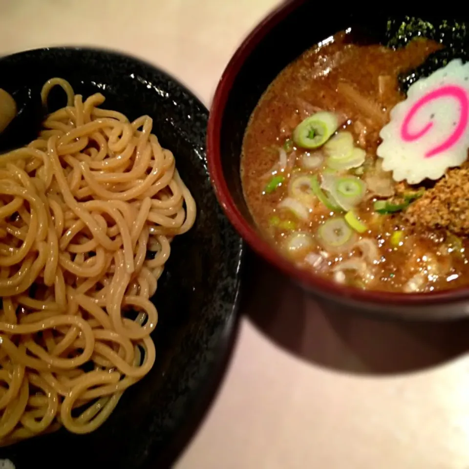 辛いのは苦手なんで魚豚濃恋つけ麺に味玉追加（≧∇≦）結局、一味を追加したけどなw|Keitaさん