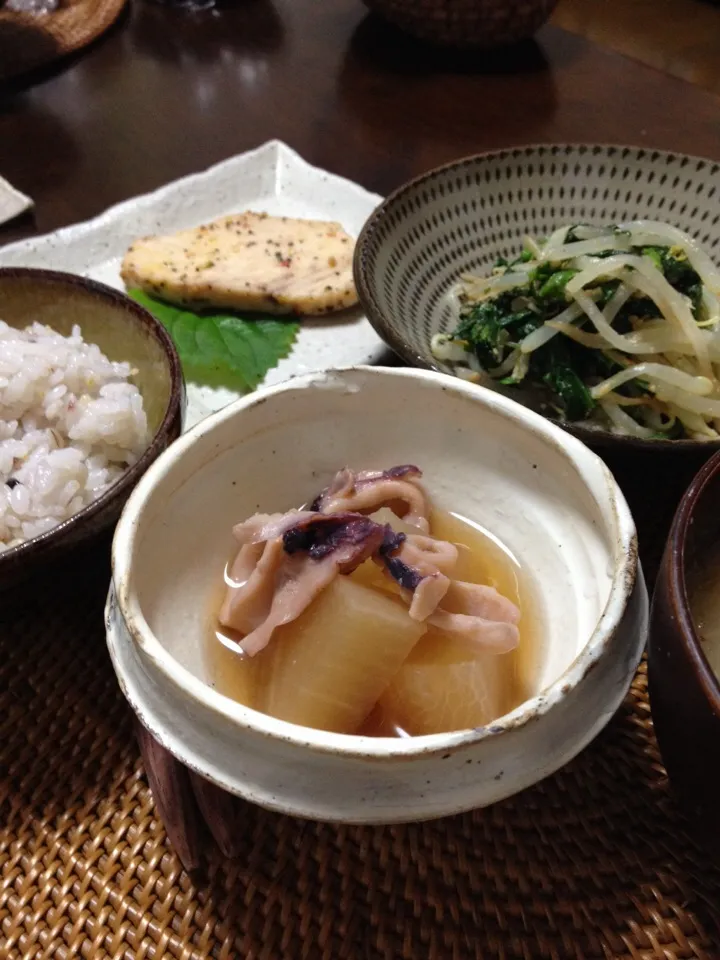 大根といかの煮物|きゃおさん