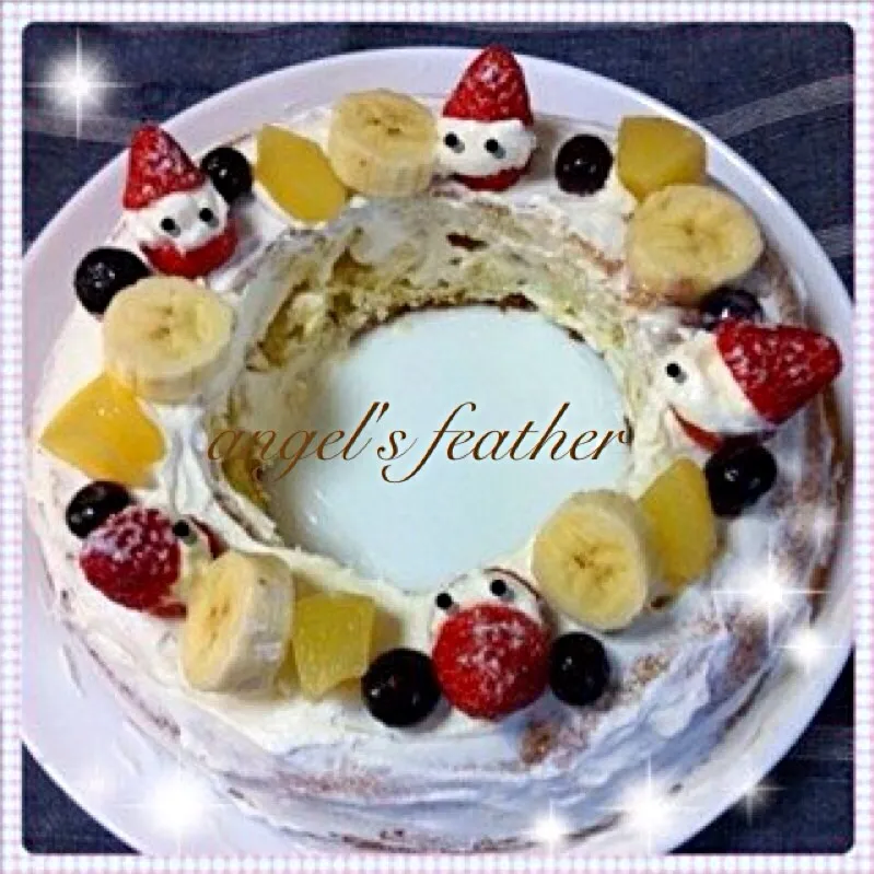 ホットケーキ・ミックスで作るクリスマス・ケーキ|angel's featherさん