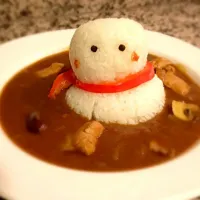 Snapdishの料理写真:カレー風呂スノーマン