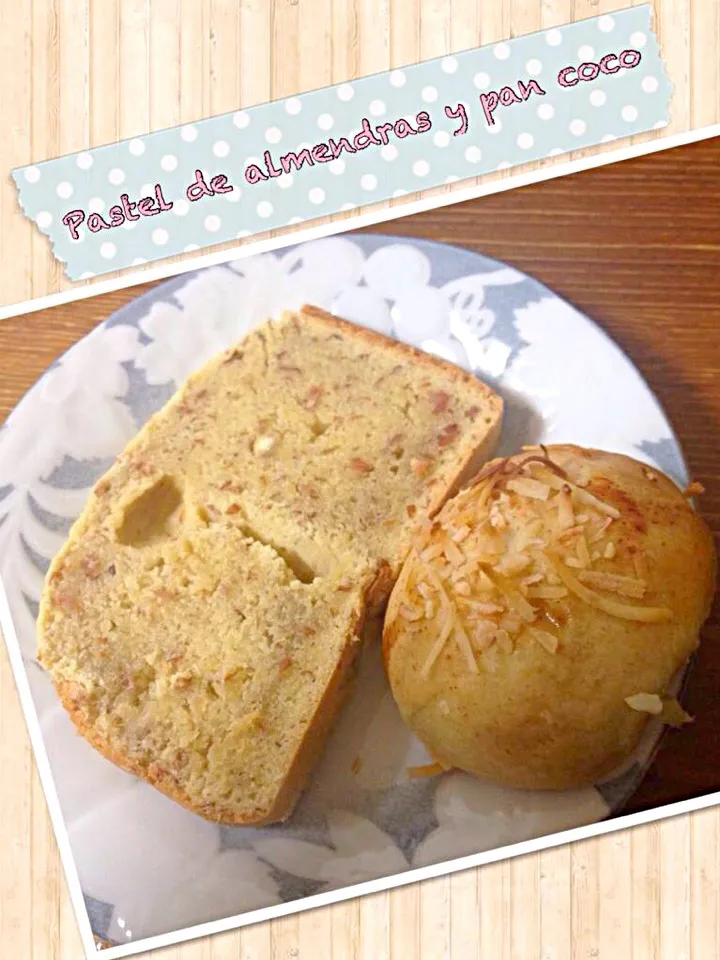 Pastel de almendras y pan coco|luz nellyさん