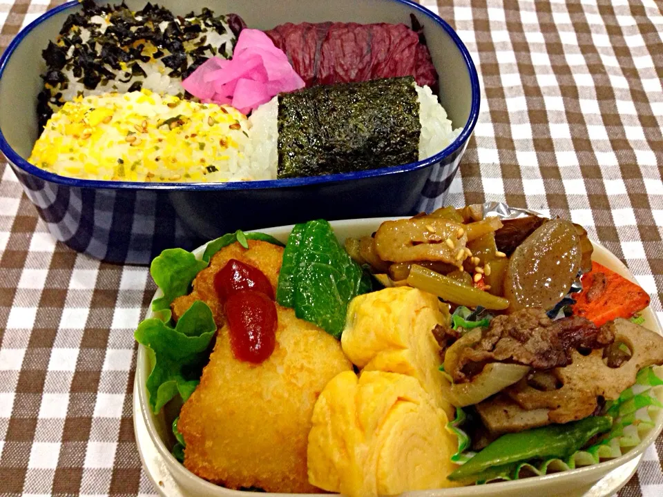 Snapdishの料理写真:12月11日 遠足弁当(笑)|sakuramochiさん