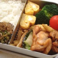 Snapdishの料理写真:今日の夫弁当〜！|はなももさん