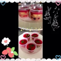 Snapdishの料理写真:Bérries with orange puddings|多多さん