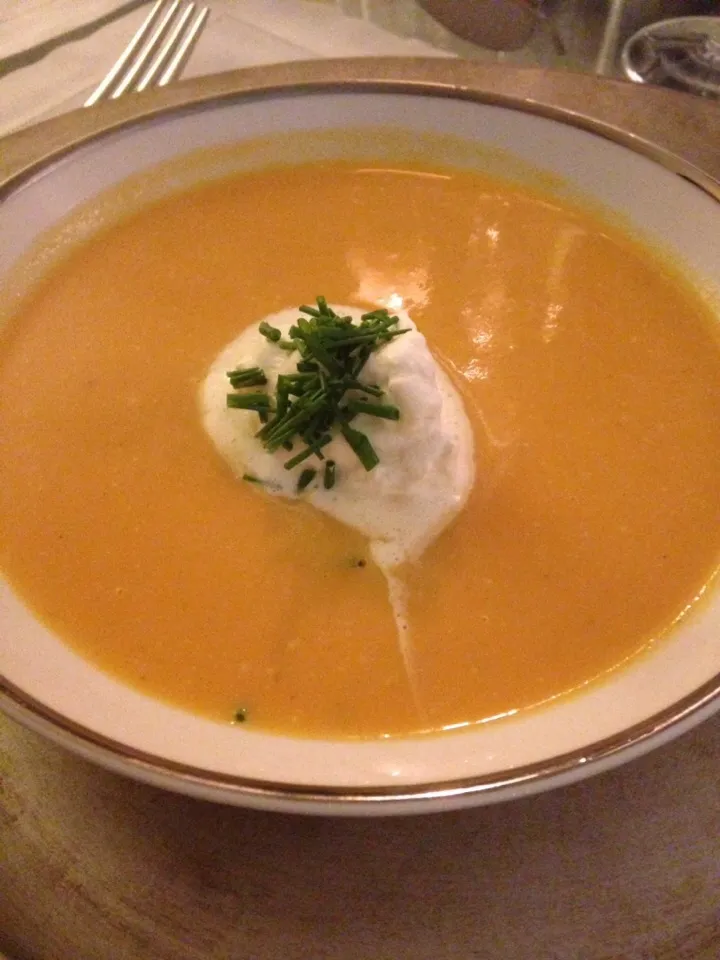 Sweet Potato Soup with Rum Cream|Christine pavelkaさん