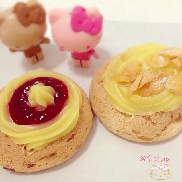 Snapdishの料理写真:🎀꒰∗❝̆ ॣᵌ ॣ❝̆꒱ യ☕️⁺‧Citrus Lemon Rasberry♡Lemon Pie Crunch💗|🎀Kittyna🌸さん