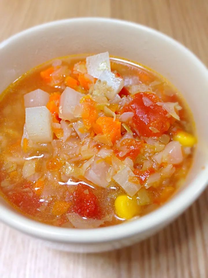 鳥もも肉と野菜の食べるスープ|ありささん