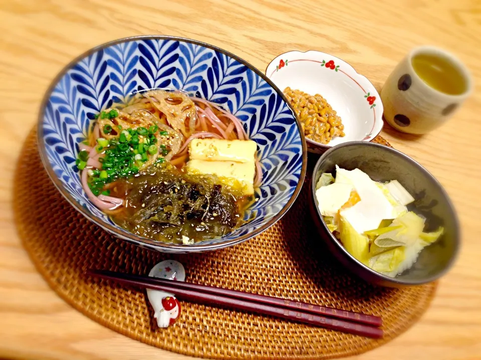 Snapdishの料理写真:紅い手延べ麺|ゆきぼぅさん