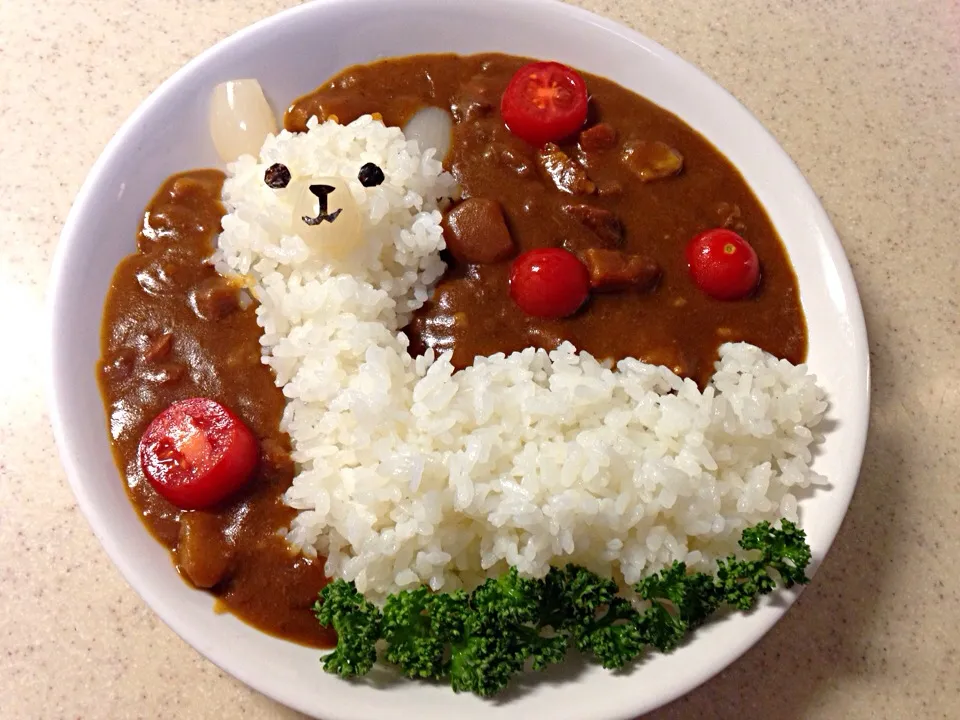 Snapdishの料理写真:草原に佇むアルパカカレー|May uponさん