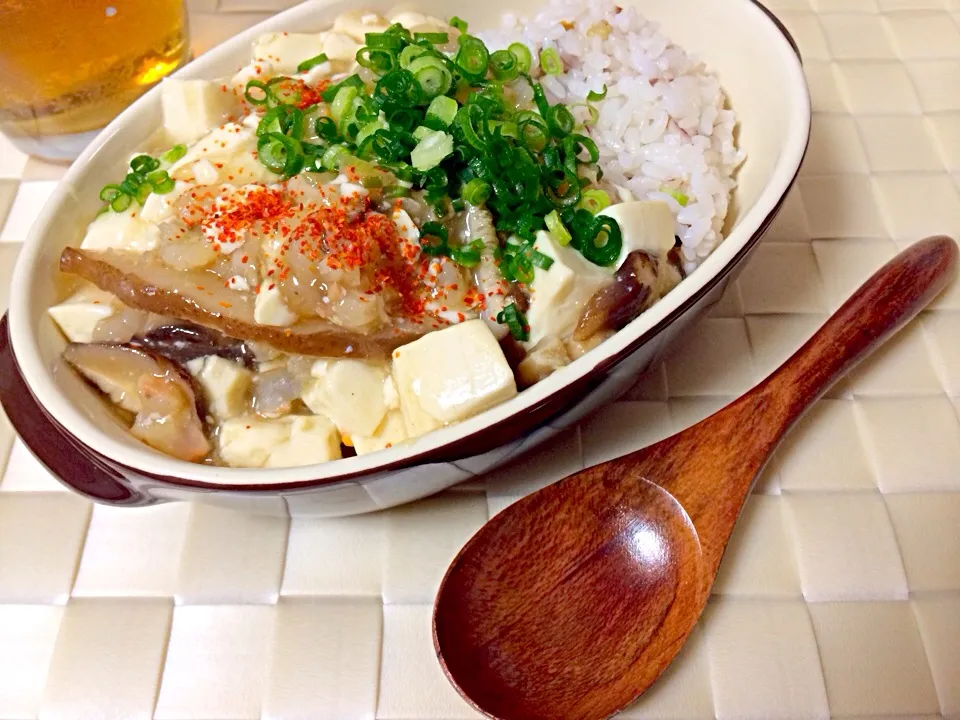 えびと豆腐の和風あんかけ丼|そらさん