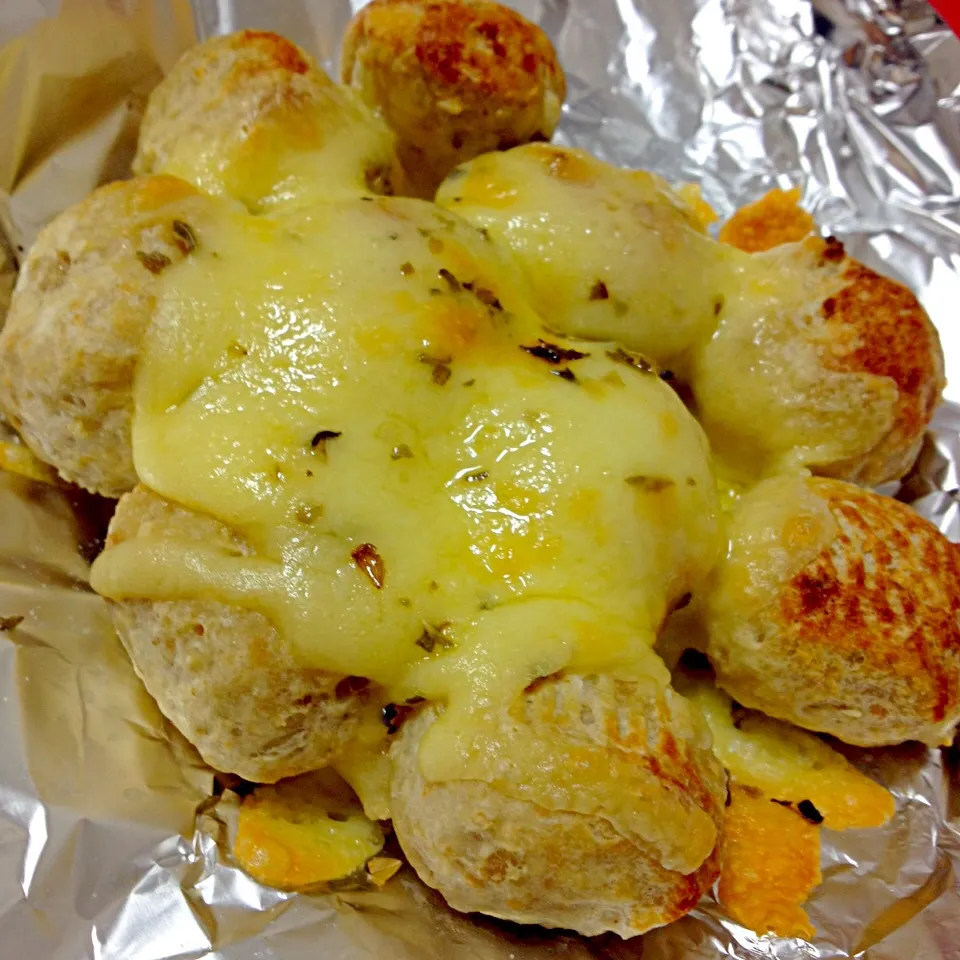 Chicken Meatballs with cheese and oregano.|Marinaさん