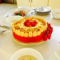 Snapdishの料理写真:少し早いクリスマスケーキ|さゆりさん