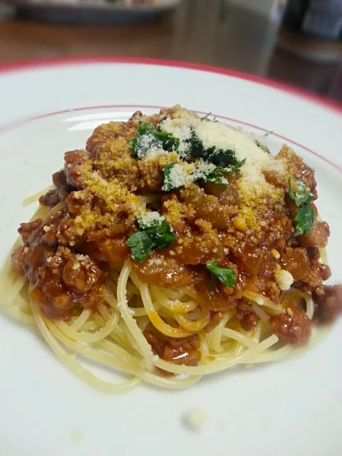 ミ―トソ―ススパゲッティ|ふりるさん