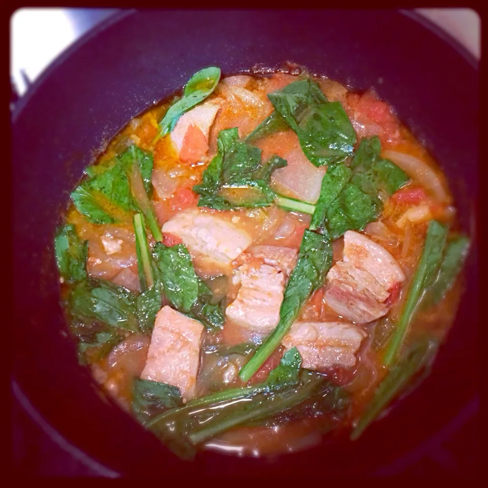 Filipino dish...pork sinigang|Melina Davidさん