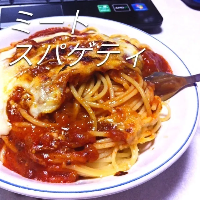 131212-ミートスパのチーズ焼き ¥120 #夕食 #自炊|dune725さん