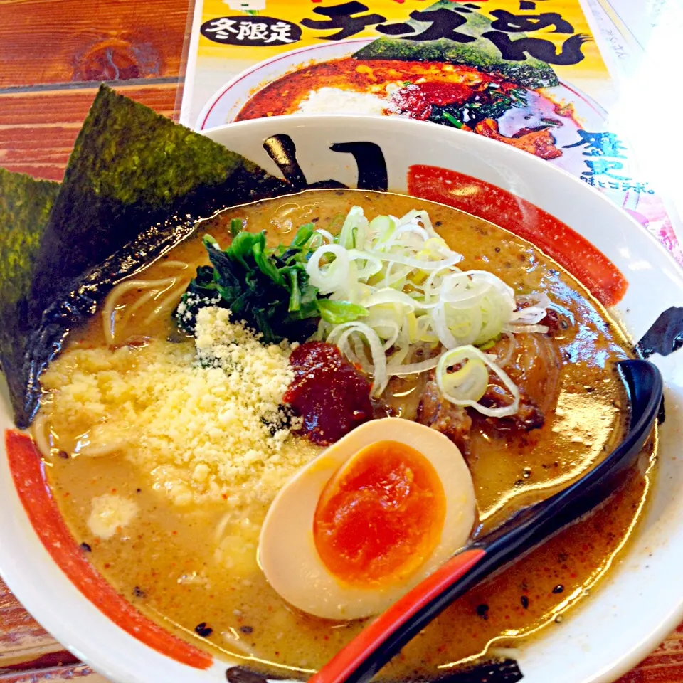 おっぺしゃん 仙台辛味噌チーズラーメン|カウンター嬢さん