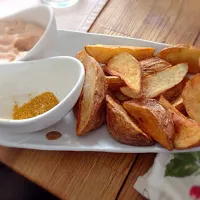 ポテトフライ 明太マヨとカレー塩|あやのんまんさん